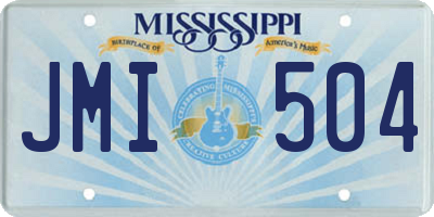 MS license plate JMI504