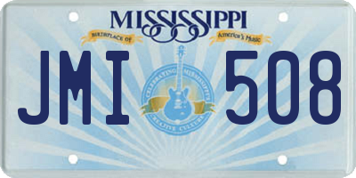 MS license plate JMI508