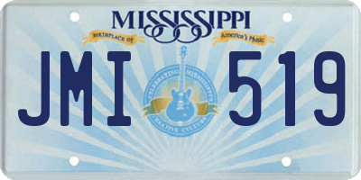 MS license plate JMI519