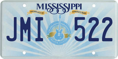 MS license plate JMI522