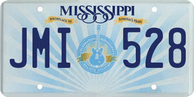 MS license plate JMI528