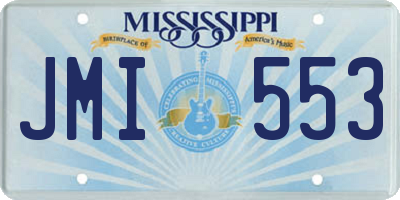 MS license plate JMI553