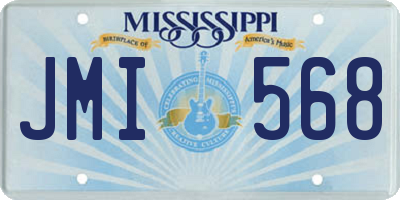 MS license plate JMI568