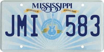 MS license plate JMI583