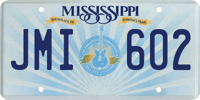 MS license plate JMI602