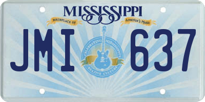 MS license plate JMI637