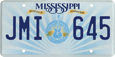 MS license plate JMI645