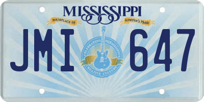MS license plate JMI647
