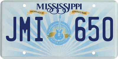 MS license plate JMI650