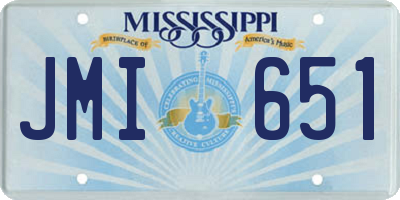 MS license plate JMI651