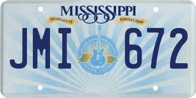 MS license plate JMI672