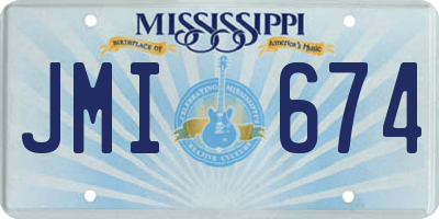 MS license plate JMI674