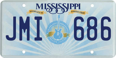 MS license plate JMI686