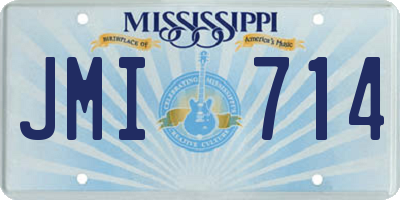 MS license plate JMI714