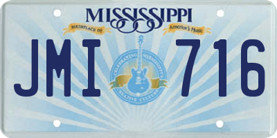 MS license plate JMI716
