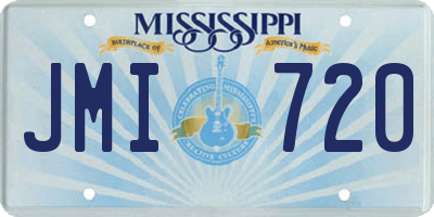 MS license plate JMI720