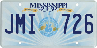 MS license plate JMI726