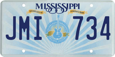 MS license plate JMI734