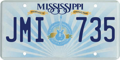 MS license plate JMI735
