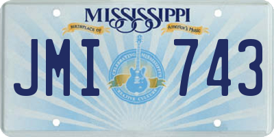 MS license plate JMI743