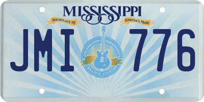 MS license plate JMI776