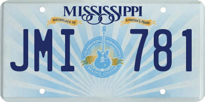 MS license plate JMI781