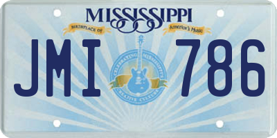 MS license plate JMI786