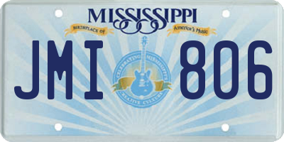 MS license plate JMI806