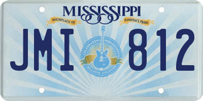 MS license plate JMI812