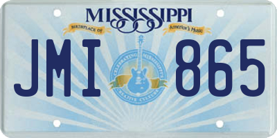 MS license plate JMI865
