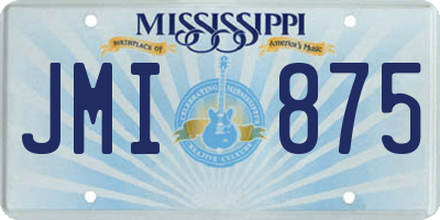 MS license plate JMI875