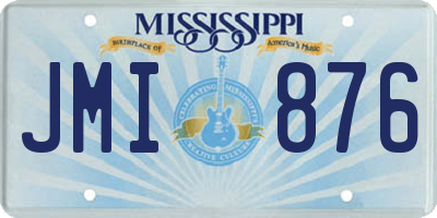 MS license plate JMI876