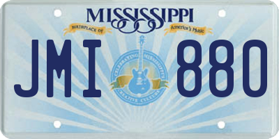 MS license plate JMI880
