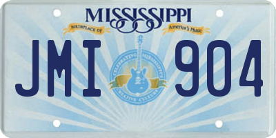 MS license plate JMI904