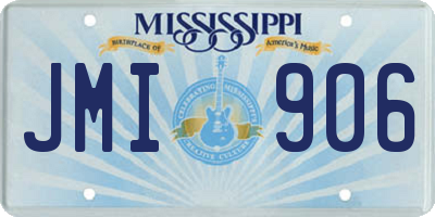 MS license plate JMI906