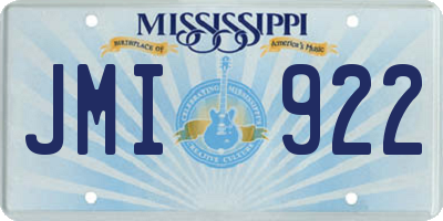 MS license plate JMI922