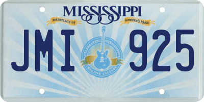 MS license plate JMI925