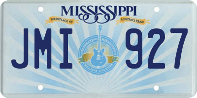 MS license plate JMI927