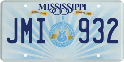 MS license plate JMI932