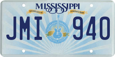 MS license plate JMI940