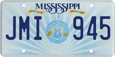 MS license plate JMI945
