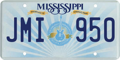 MS license plate JMI950