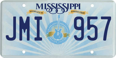 MS license plate JMI957