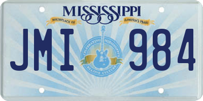 MS license plate JMI984
