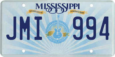 MS license plate JMI994