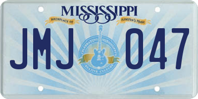 MS license plate JMJ047