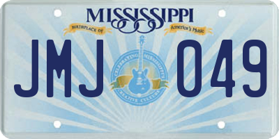 MS license plate JMJ049