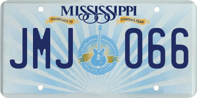 MS license plate JMJ066