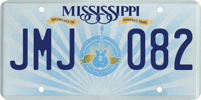 MS license plate JMJ082