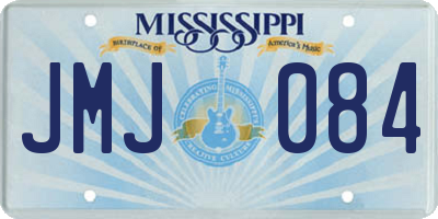 MS license plate JMJ084